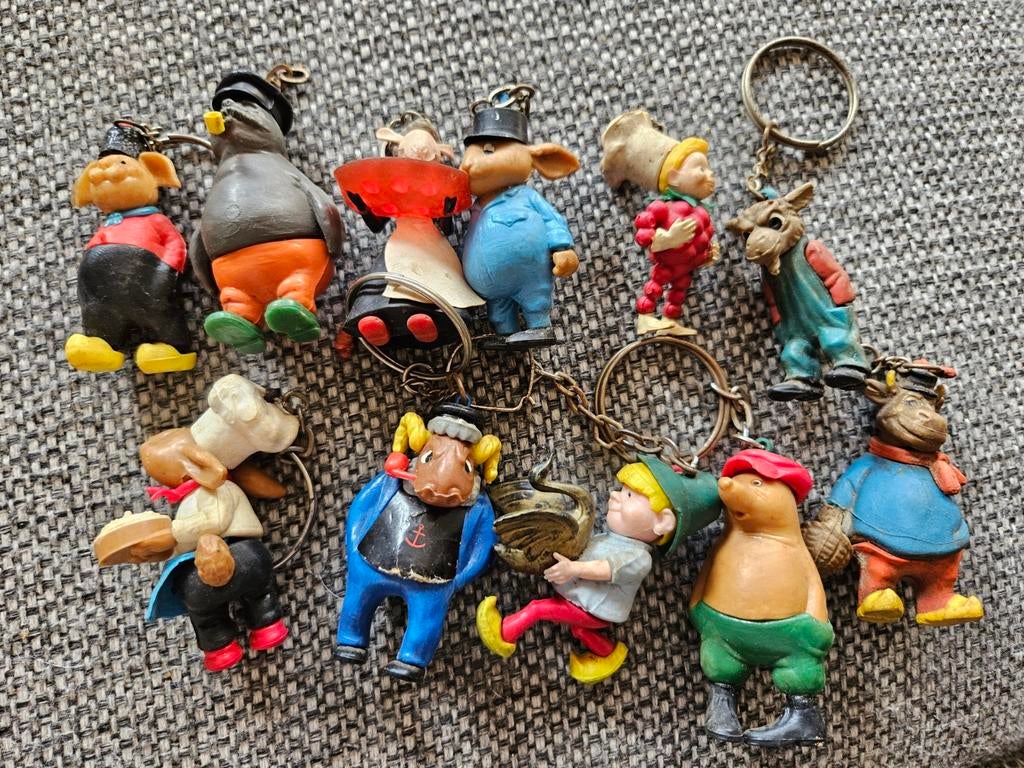 Flipje Tiel sleutelhangers jaren 60, Ophalen of Verzenden, Gebruikt