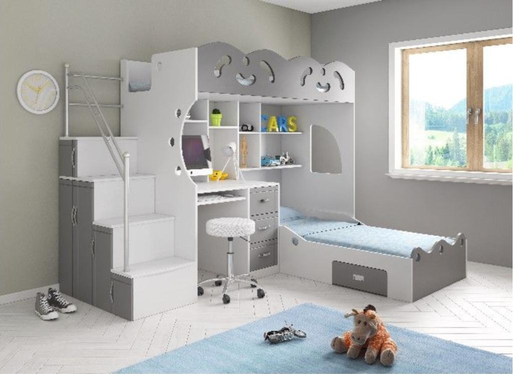 Hoogslaper / Stapelbed kinderkamer, Ophalen, Zo goed als nieuw, Stapelbed