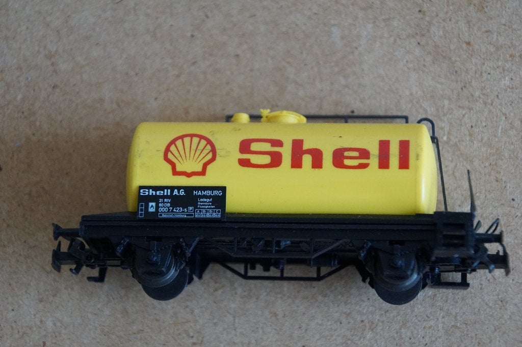 Markin H0 4442 Shell ketelwagen, Ophalen, Gebruikt, Gelijkstroom of Wisselstroom, Wagon