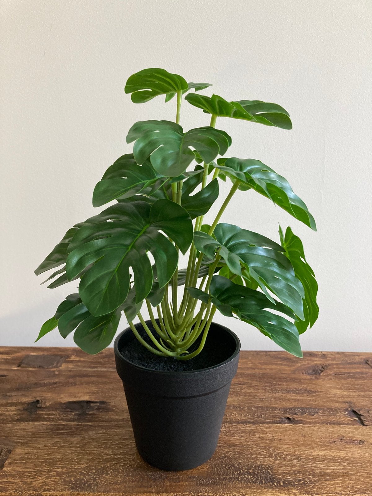 Kunstplant Monstera in Pot., Binnen, Groen, 32 cm, Kunstplant
