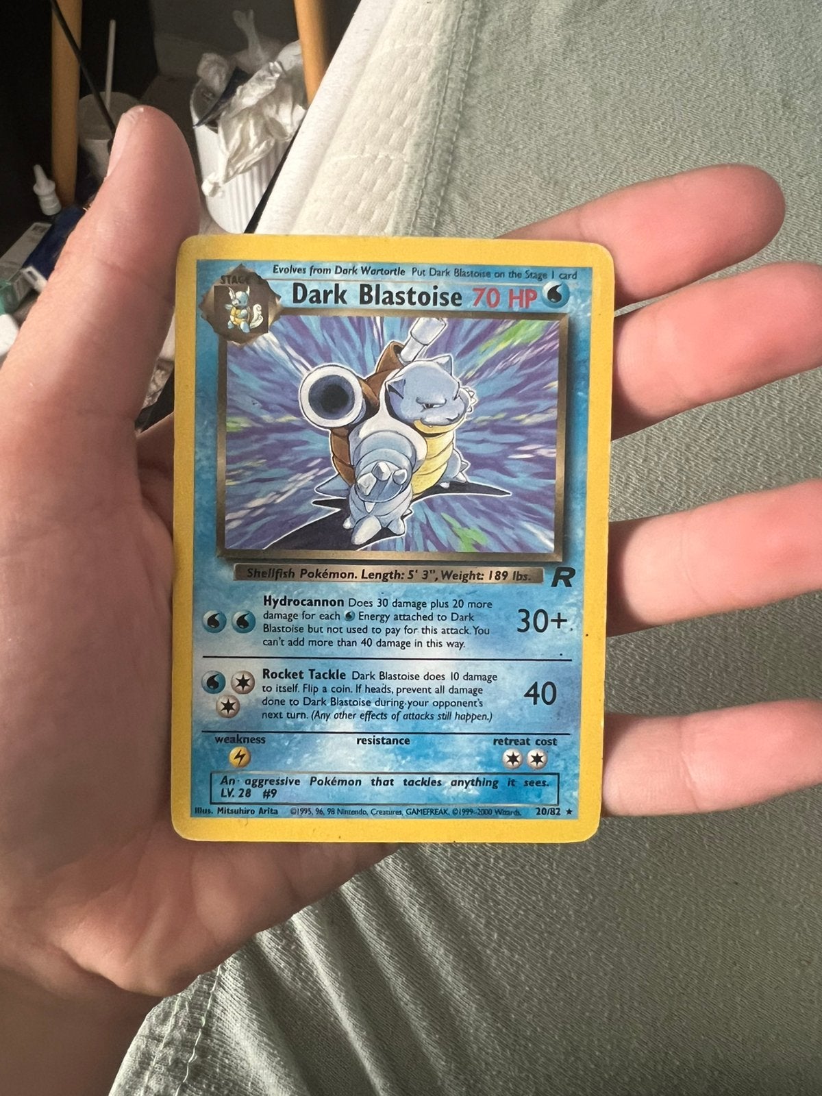 Dark blastoise (1995), Ophalen of Verzenden, Zo goed als nieuw