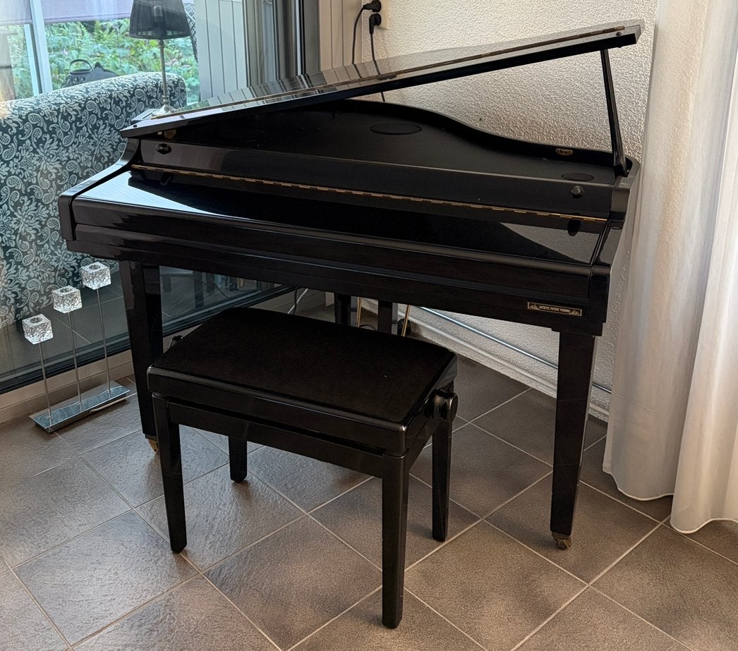 Samick SE-876G digitale piano/ mini-vleugel inclusief krukje, Ophalen, Zwart, Zo goed als nieuw, Vleugel