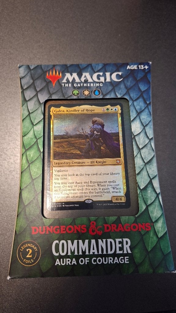 New Magic Commander deck Aura of courage, Ophalen of Verzenden, Nieuw, Speeldeck, Foil