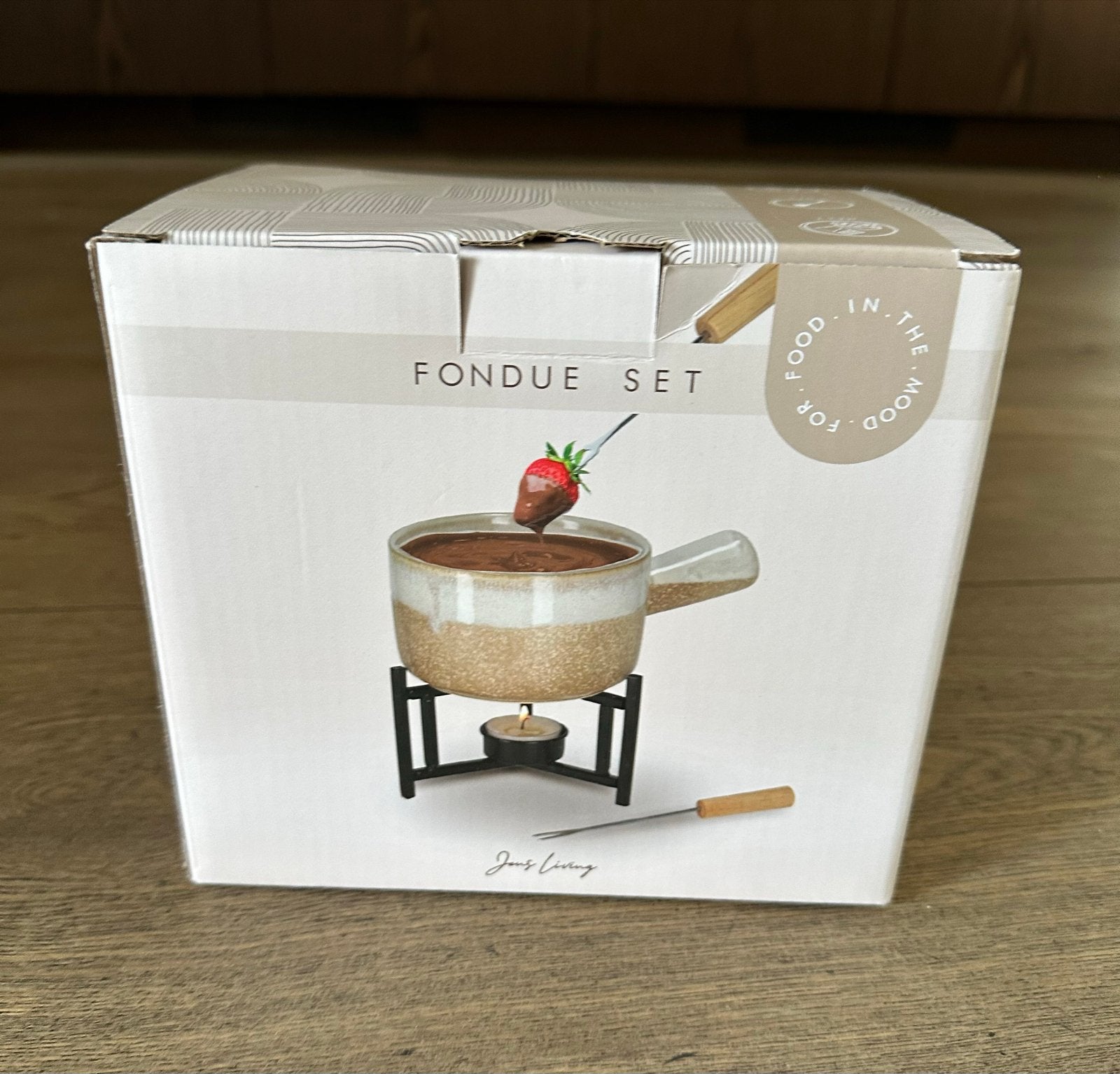 Nieuwe kaas Fondue Set - Perfect voor Gezellige Avonden, Ophalen of Verzenden, Nieuw, Waxinelicht, Fondueset