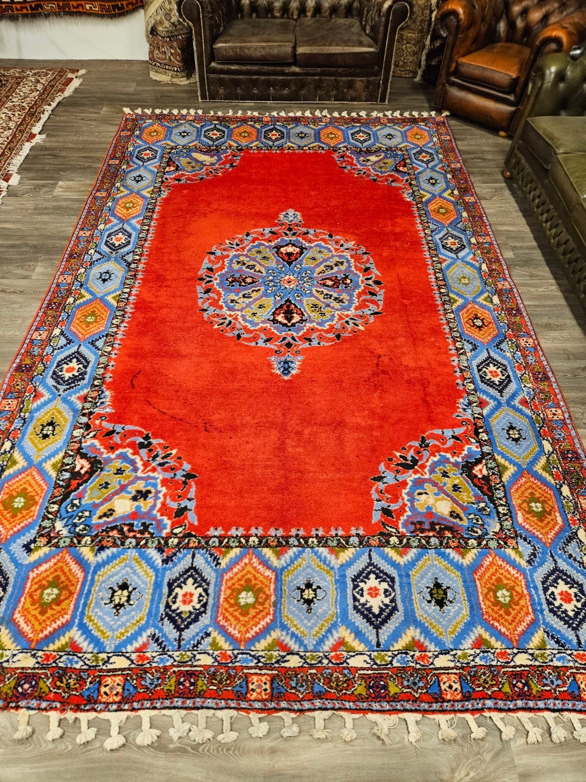 Handgeknoopt Berber Tapijt. Prachtige volle kleuren! Weg=Weg, 200 cm of meer, Ophalen of Verzenden, Zo goed als nieuw, 200 cm of meer