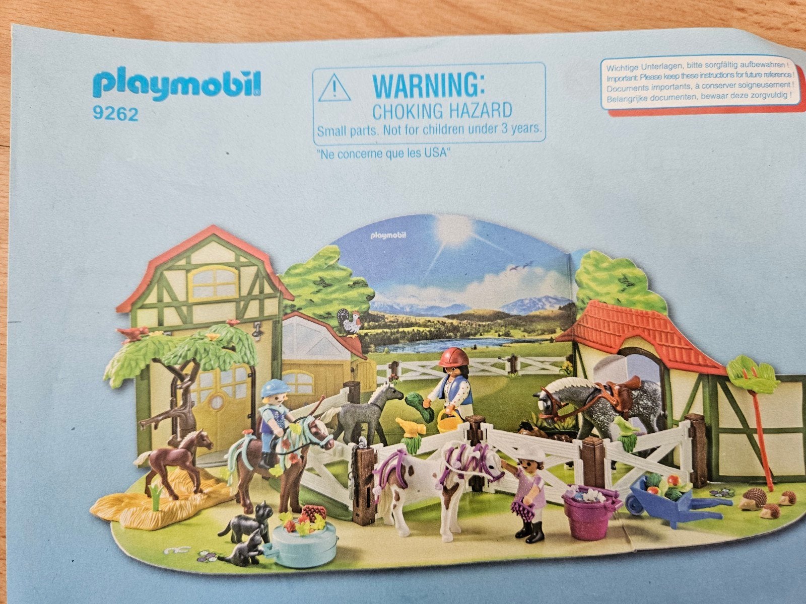 playmobil 9262 adventskalender paarden, Ophalen of Verzenden, Gebruikt, Complete set
