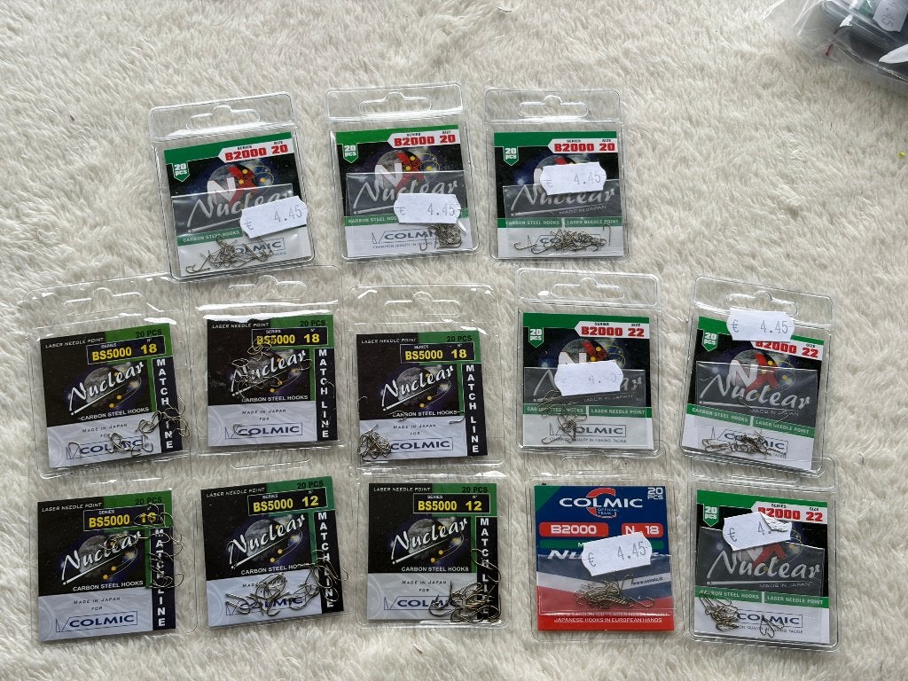 adv 344 / NIEUW mixset 13 pakjes haakjes COLMIC, Ophalen of Verzenden, Nieuw, Haak