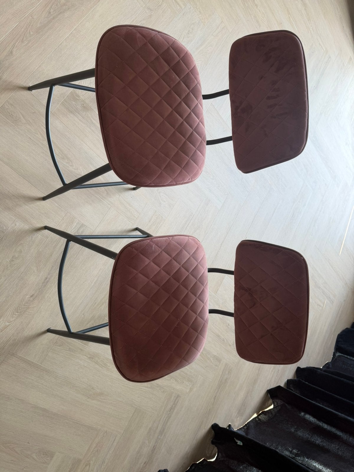 Oud roze barkrukken, Huis en Inrichting, Stoelen, Ophalen, Zo goed als nieuw, Overige kleuren, Twee