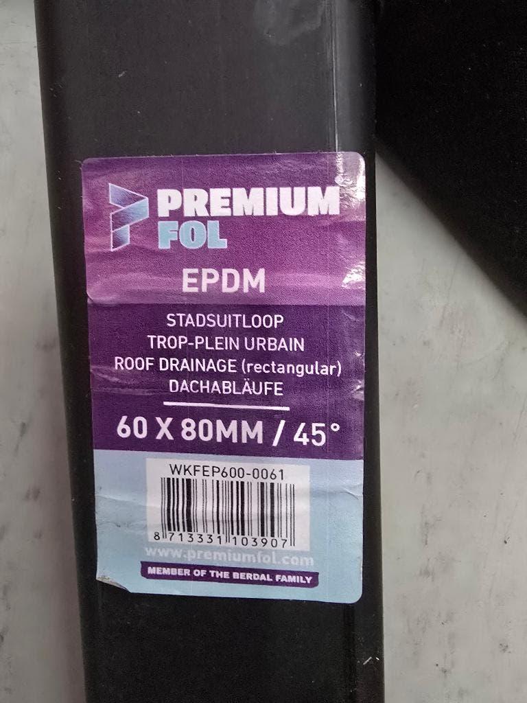 EPDM stadsuitloop 80 x60 / 45, Doe-het-zelf en Verbouw, Afvoer, Pvc, 60 tot 80 mm, Nieuw