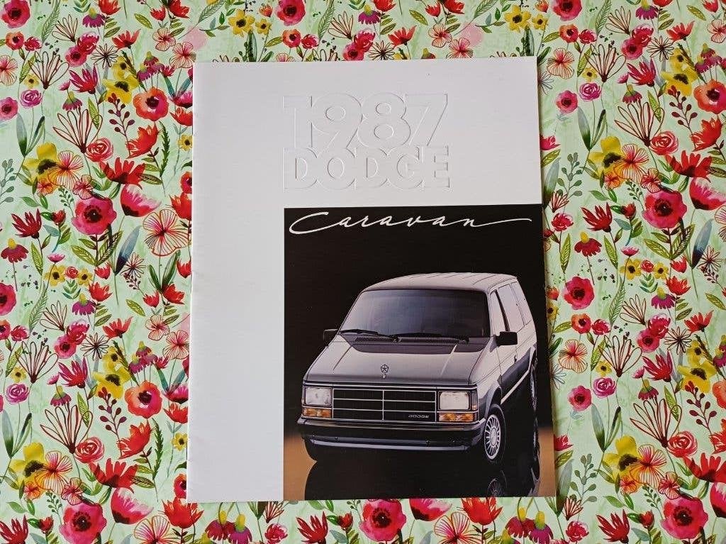 DODGE CARAVAN 1987 brochure folder USA origineel zeer mooi, Ophalen of Verzenden, Zo goed als nieuw, Overige merken