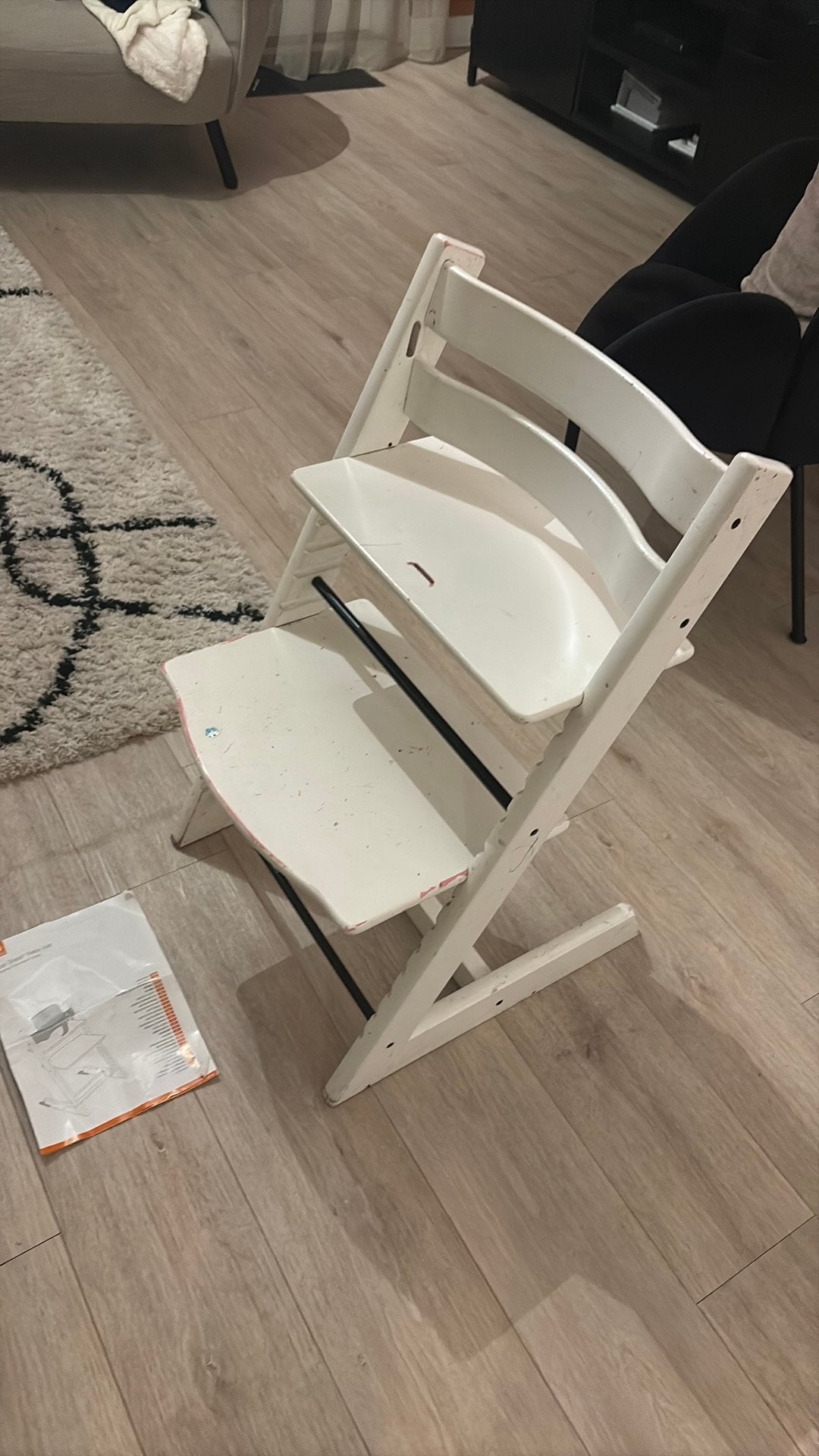 Stokke kinderstoel compleet, Kinderen en Baby's, Kinderstoelen, Ophalen of Verzenden, Gebruikt, Meegroeistoel, Gordel(s)