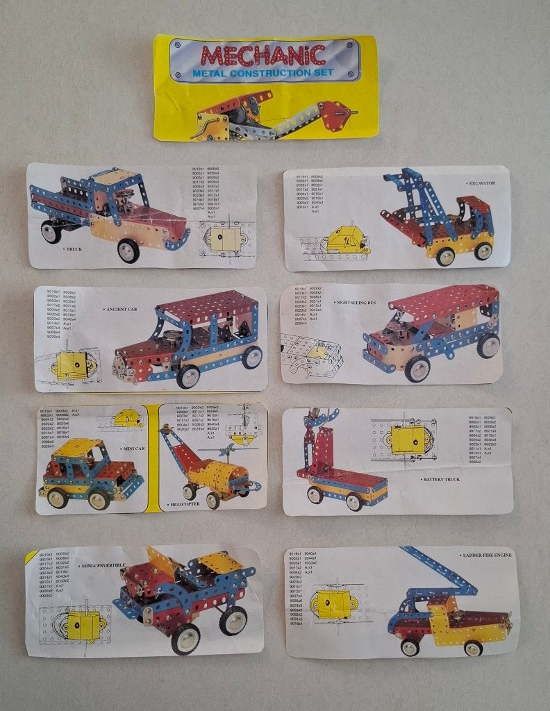 Meccano metalen constructieset met motor, Ophalen of Verzenden