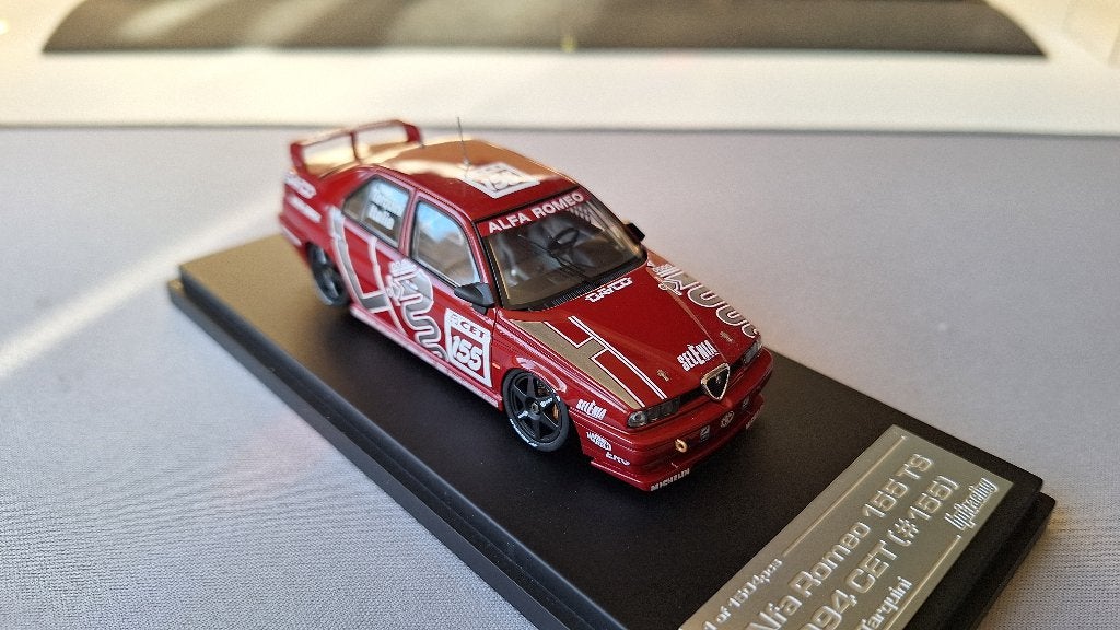 1:43 HPI Racing - Alfa Romeo 155 TS Silverstone #155 CET, Ophalen of Verzenden, Zo goed als nieuw, Auto, Overige merken