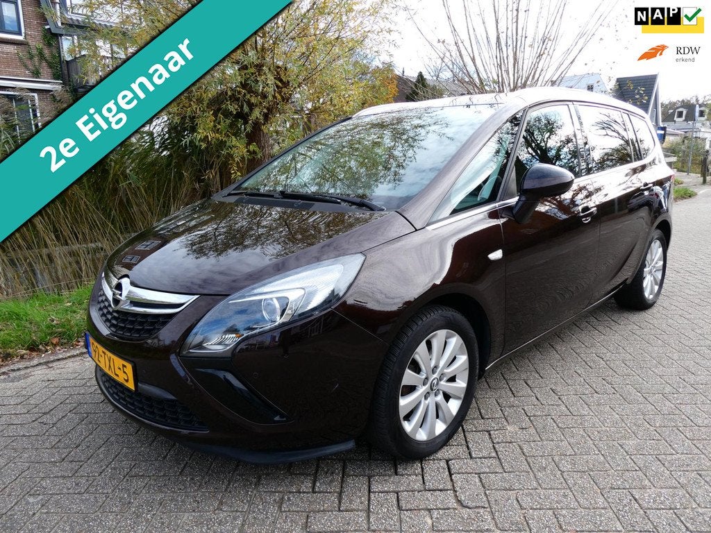 Opel Zafira Tourer 1.4i 140pk Automaat 2e eig. Clima Navi Tr, Auto's, Opel, Euro 5, Stof, 4 cilinders, Bruin