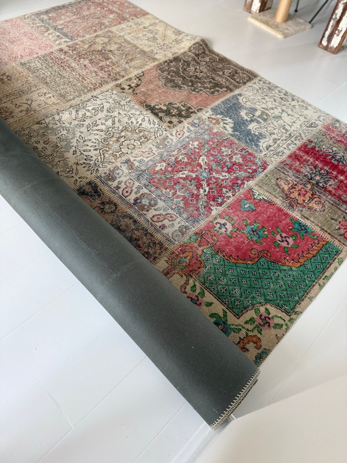 Patchwork handgeknoopt Turks tapijt (Ikea) 2.50x3.00m, Ophalen, Gebruikt, 200 cm of meer, 200 cm of meer