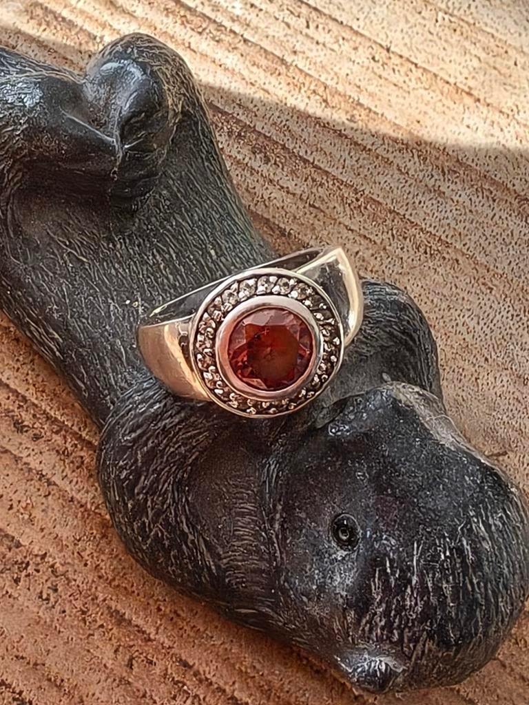 Zilveren ring Zinzi, Sieraden, Tassen en Uiterlijk, Broches, Ophalen of Verzenden, Zo goed als nieuw, Minder dan 4 cm, Zilver