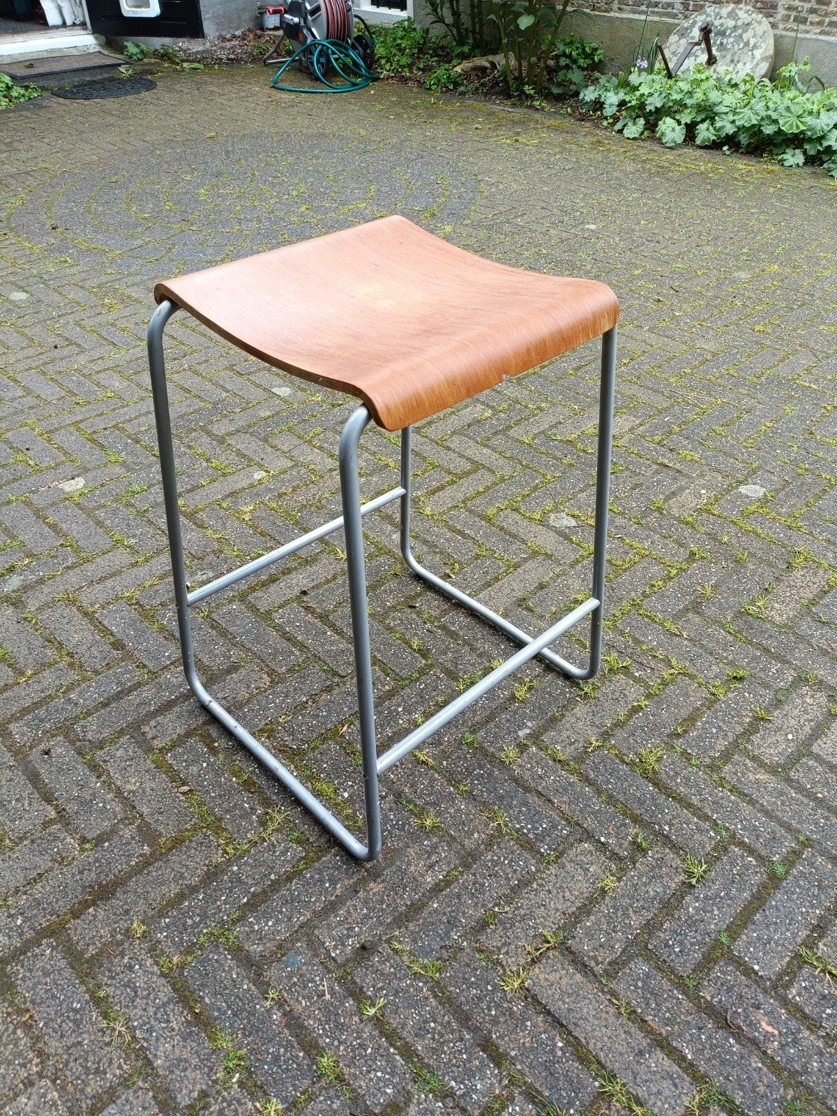 Leuke vintage Ikea kruk, 1 kruk, Ophalen, 60 tot 90 cm