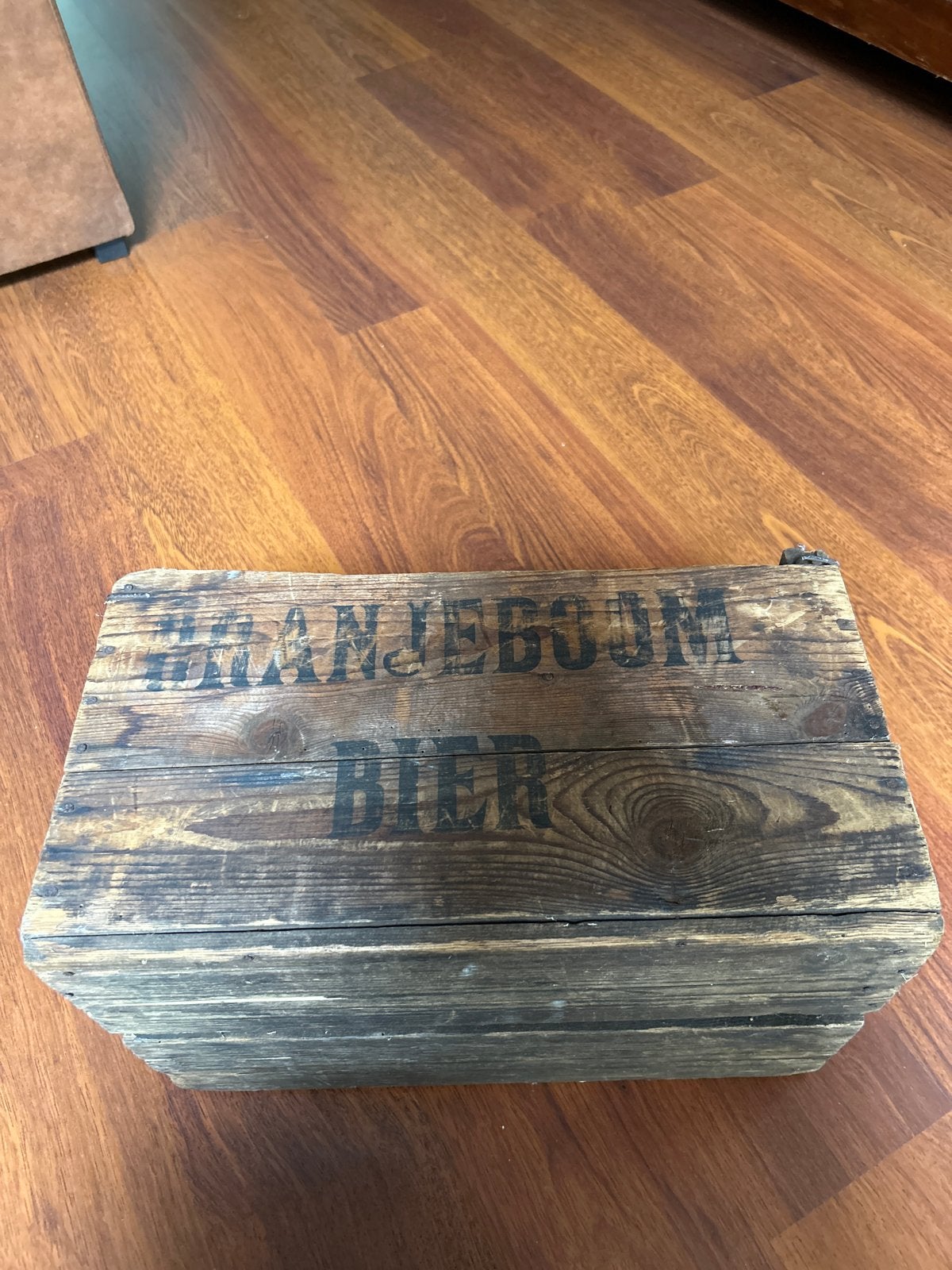 Vintage Oranjeboom Bier krat - Houten krat, Minder dan 50 cm, Gebruikt, Ophalen of Verzenden, 5 – 50