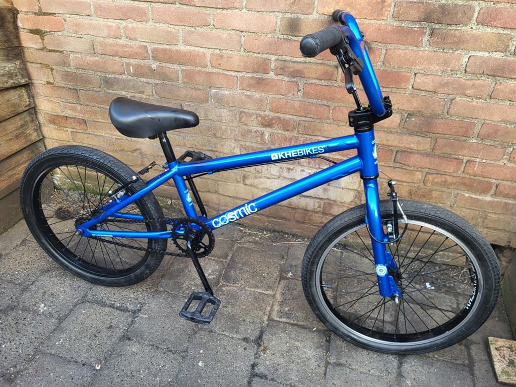 Gave KHEBIKES Cosmic BMX-Stuntfiets 360 stuur etc v.a 5jaar, Ophalen, Gebruikt, Staal, Velgrem