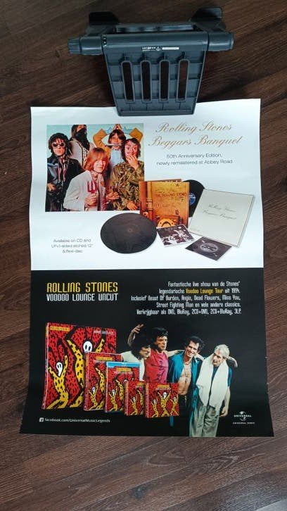 Rolling Stones Beggars Banquet & Voodoo Lounge Poster, Ophalen of Verzenden