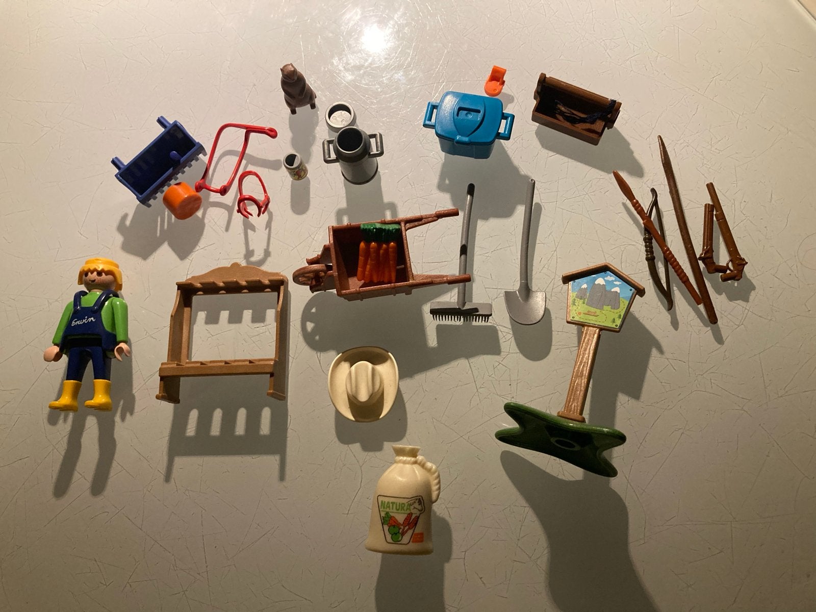 Playmobil boerderij accessoires en figuur, Ophalen of Verzenden, Gebruikt, Jongen of Meisje