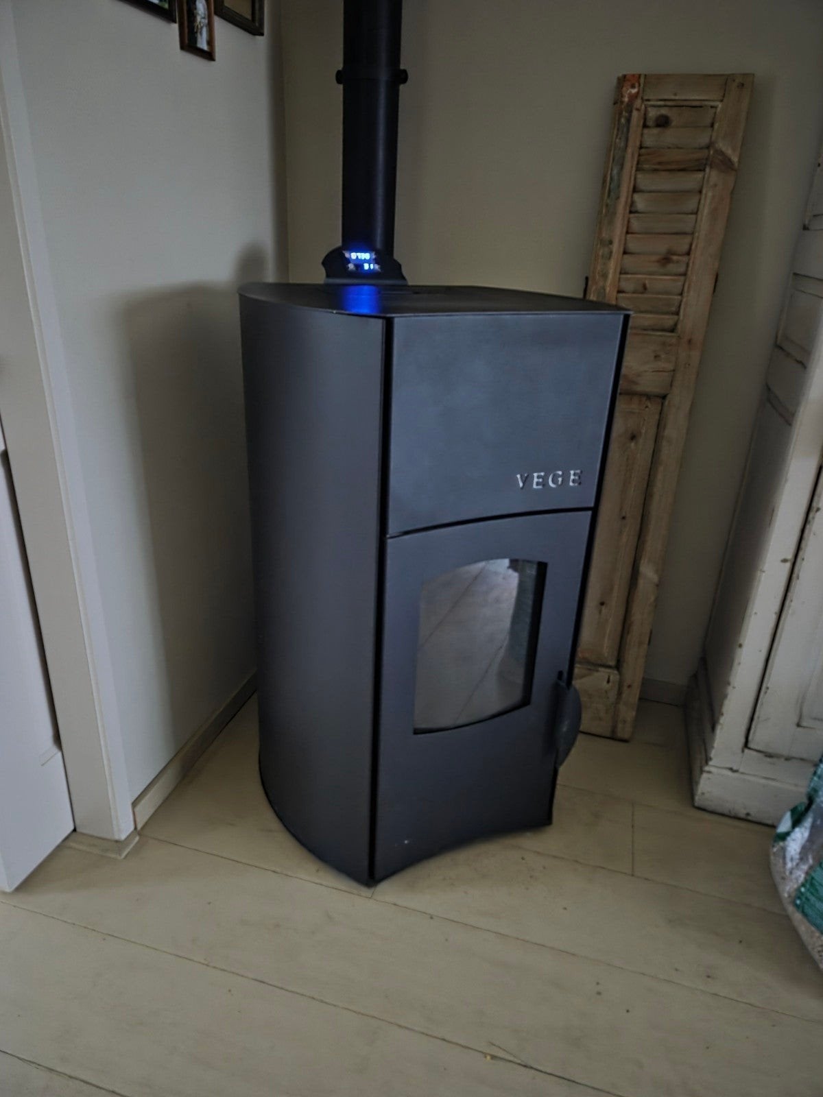 pelletkachel milkuz Royal 25 kw, Huis en Inrichting, Ophalen, Gebruikt, Overige brandstoffen, Pelletkachel