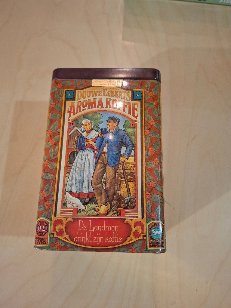 Koffie blik douwe egberts, Ophalen, Zo goed als nieuw, Koffie, Douwe Egberts