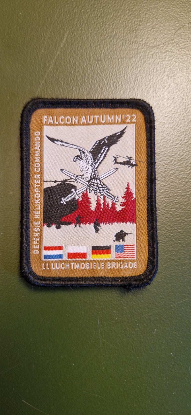 Badge luchtmobiele 2, Ophalen of Verzenden, Landmacht, Nederland, Embleem of Badge