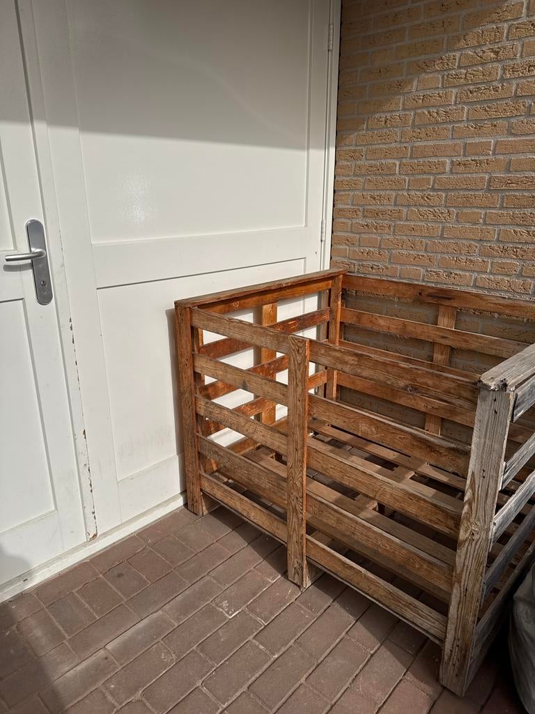 Houten Palletbox voor opslag, Ophalen, Gebruikt, 100 cm of meer, 60 cm of meer