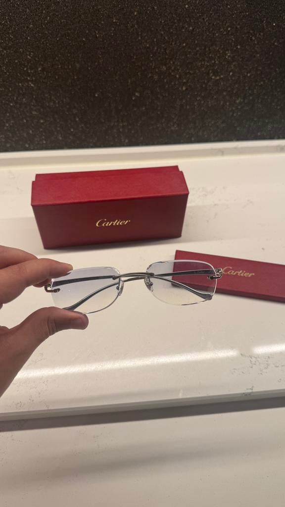 Cartier Bril, Sieraden, Tassen en Uiterlijk, Zonnebrillen en Brillen | Heren, Ophalen of Verzenden, Zo goed als nieuw, Bril, Overige merken