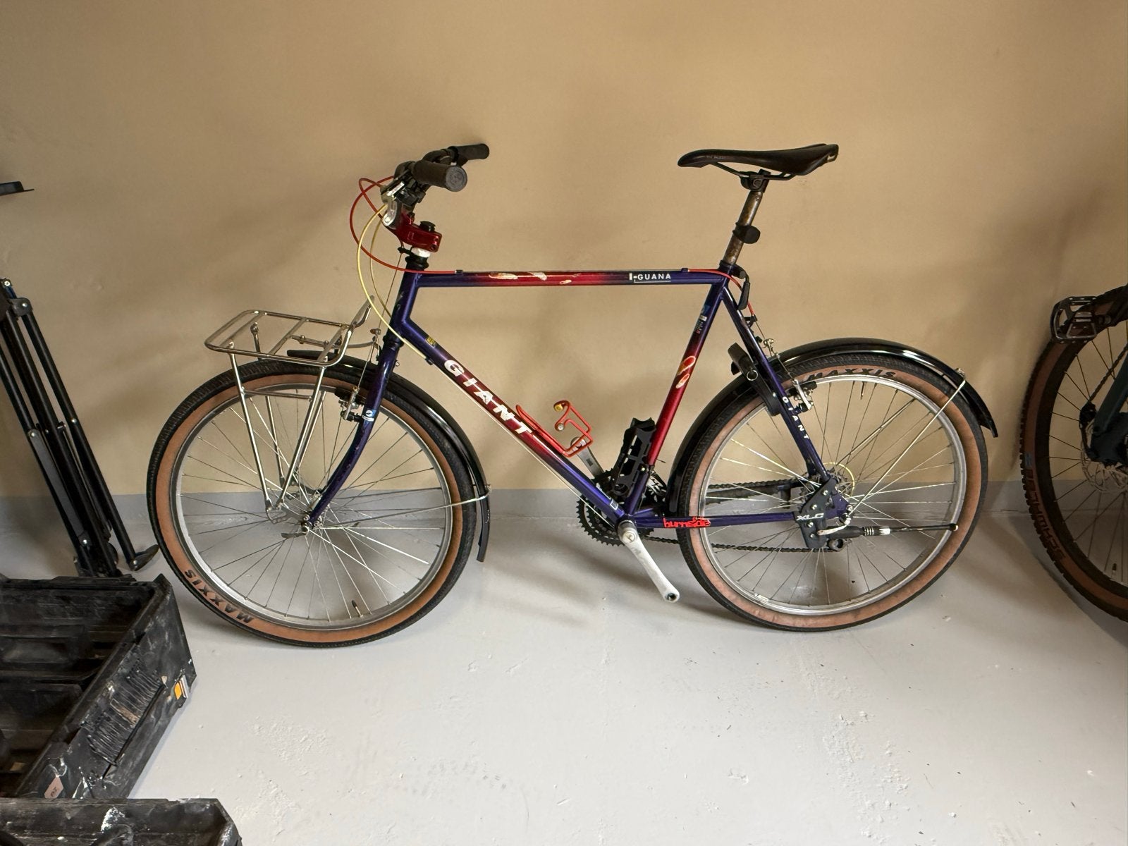 Giant Iguana Mountainbike - Vintage MTB, Gebruikt, Velgrem, Versnellingen, 53 tot 57 cm