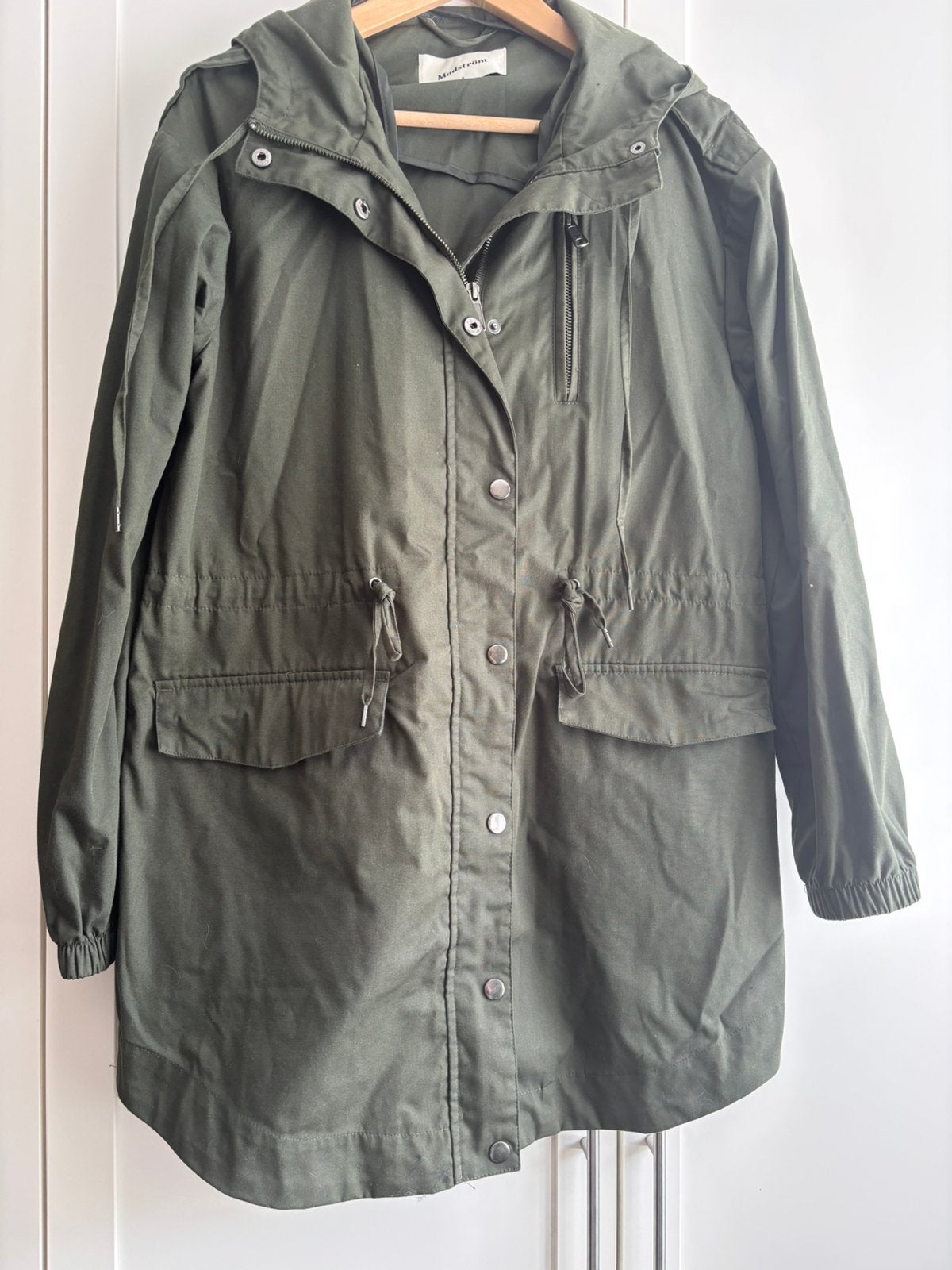 Damesjas parka Modström maat M olijfgroen, Ophalen of Verzenden, Gedragen, Maat 38/40 (M), Groen