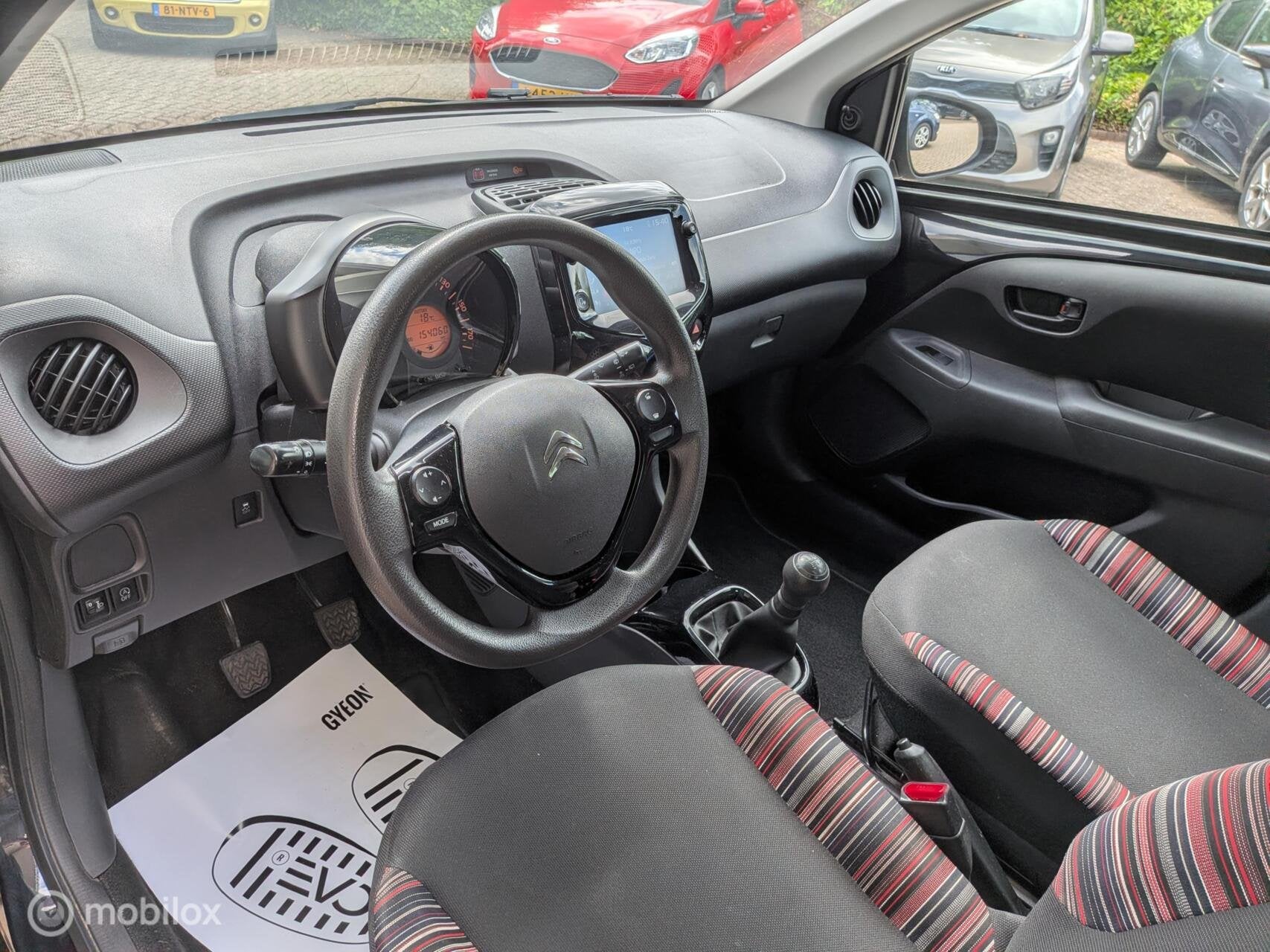 Citroen C1 1.0 VTi CARPLAY+AUTO|AIRCO|CAMERA 1E.EIG, Auto's, Euro 6, 4 stoelen, C1, Zwart