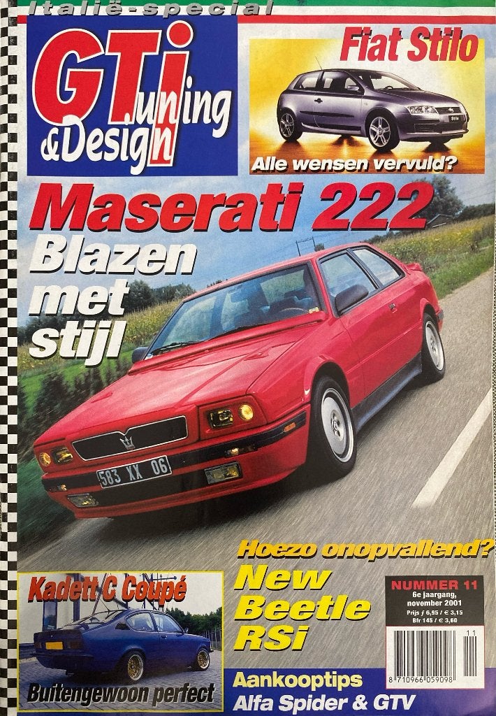 GTI Tuning & Design Magazine - Maserati 222, Fiat Stilo, Ophalen of Verzenden, Gelezen, Algemeen
