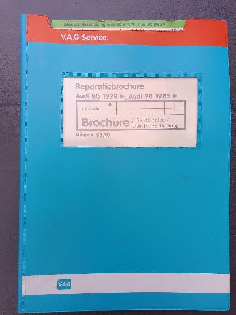 Audi 80 B2 + Coupé 1,9 dealer werkplaatsboek carburateur  WN, Ophalen of Verzenden, Gelezen, Audi