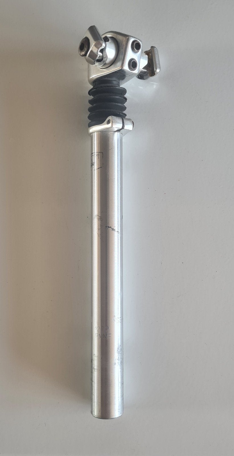 Post Moderne verende aluminium zadelpen 27 mm, Fietsen en Brommers, Fietsonderdelen, Post Moderne, Gebruikt, Ophalen of Verzenden