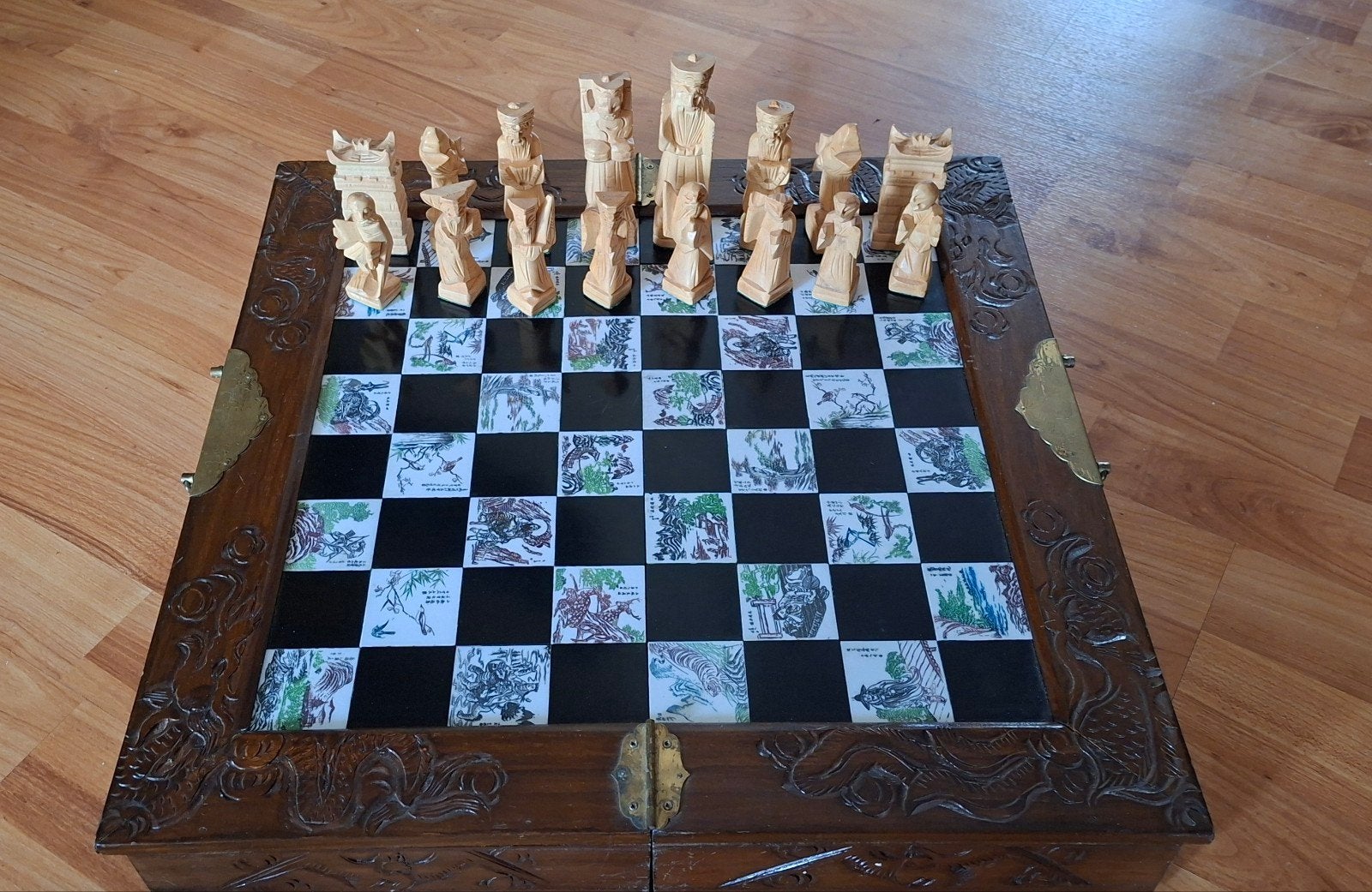 vintage schaakspel, Ophalen of Verzenden, Gebruikt