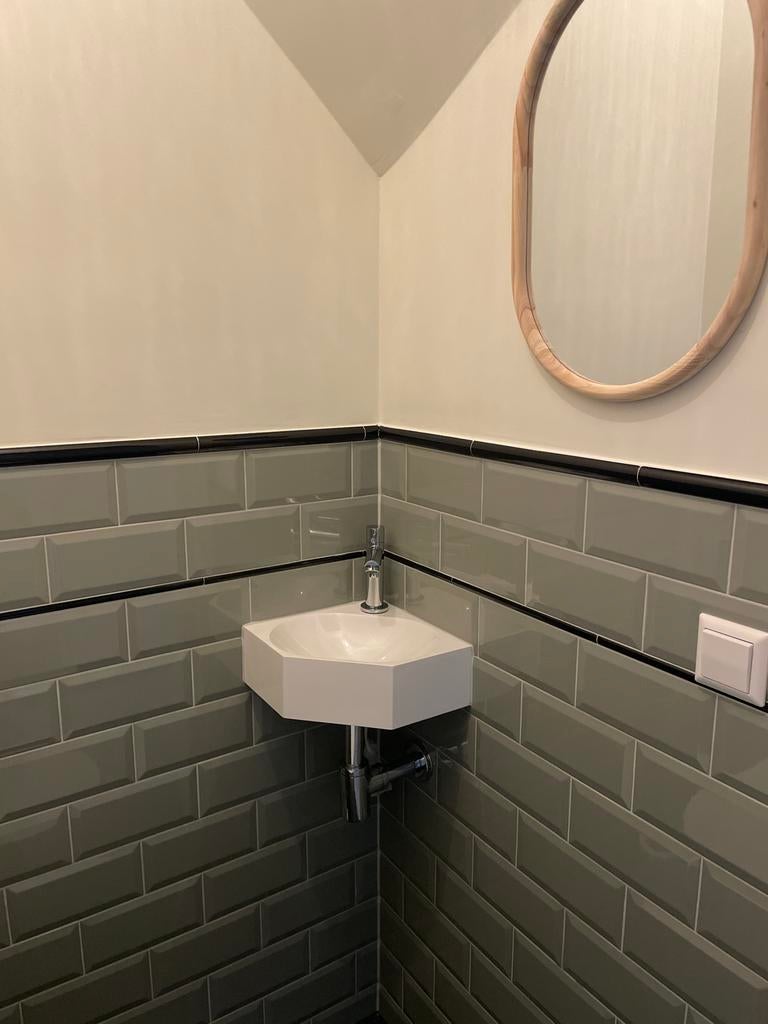130 metro tegels groen 20x10cm, Ophalen, Gebruikt, Minder dan 20 cm, 20 tot 40 cm
