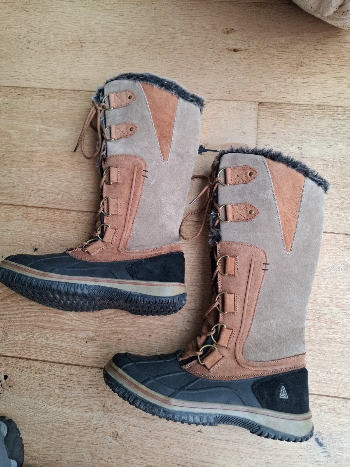 Nieuwe Human Nature laarzen maat 41 winterlaarzen gevoerd, Hoge laarzen, Bruin, Nieuw, Ophalen of Verzenden