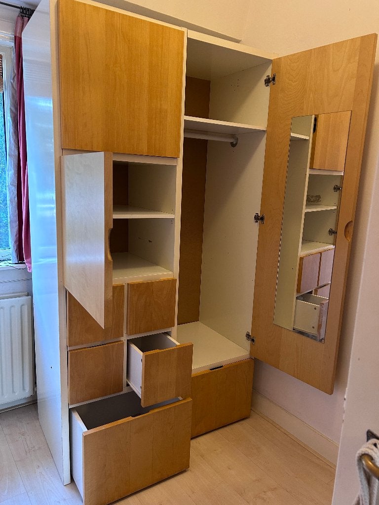 Ikea kast jaren 90, Ophalen, Gebruikt, 100 tot 150 cm, Met lade(s)