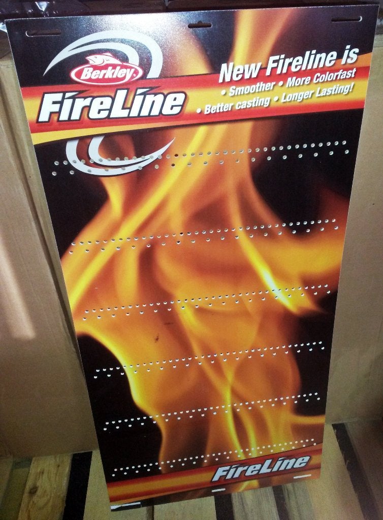 Berkley Fireline Forex Cardboard Display, Ophalen, Nieuw, Overige typen
