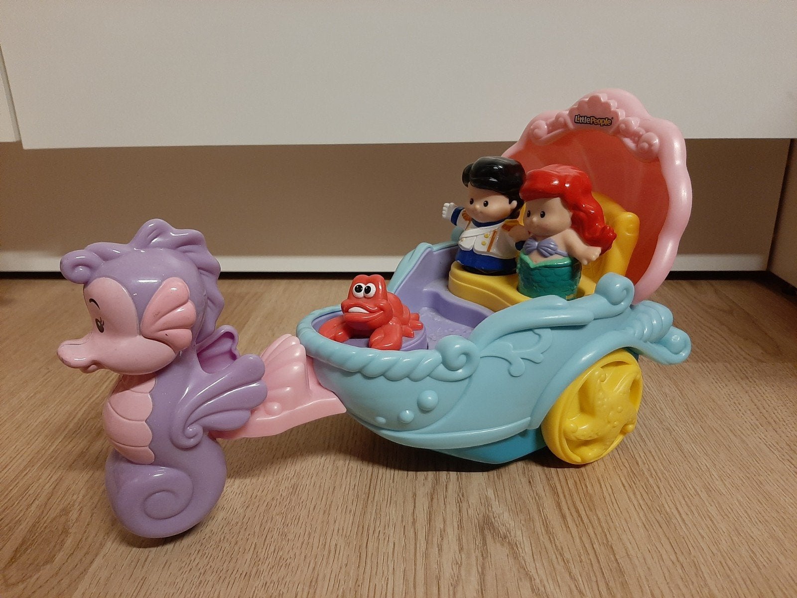 Little people Ariel koets de kleine zeemeermin Disney, Ophalen of Verzenden