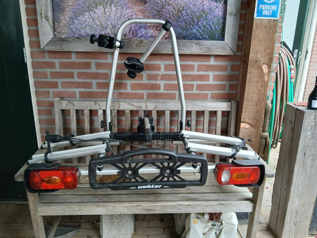 Uebler F21 fietsendrager voor 2 fietsen, Ophalen, Gebruikt, 2 fietsen, Trekhaakdrager