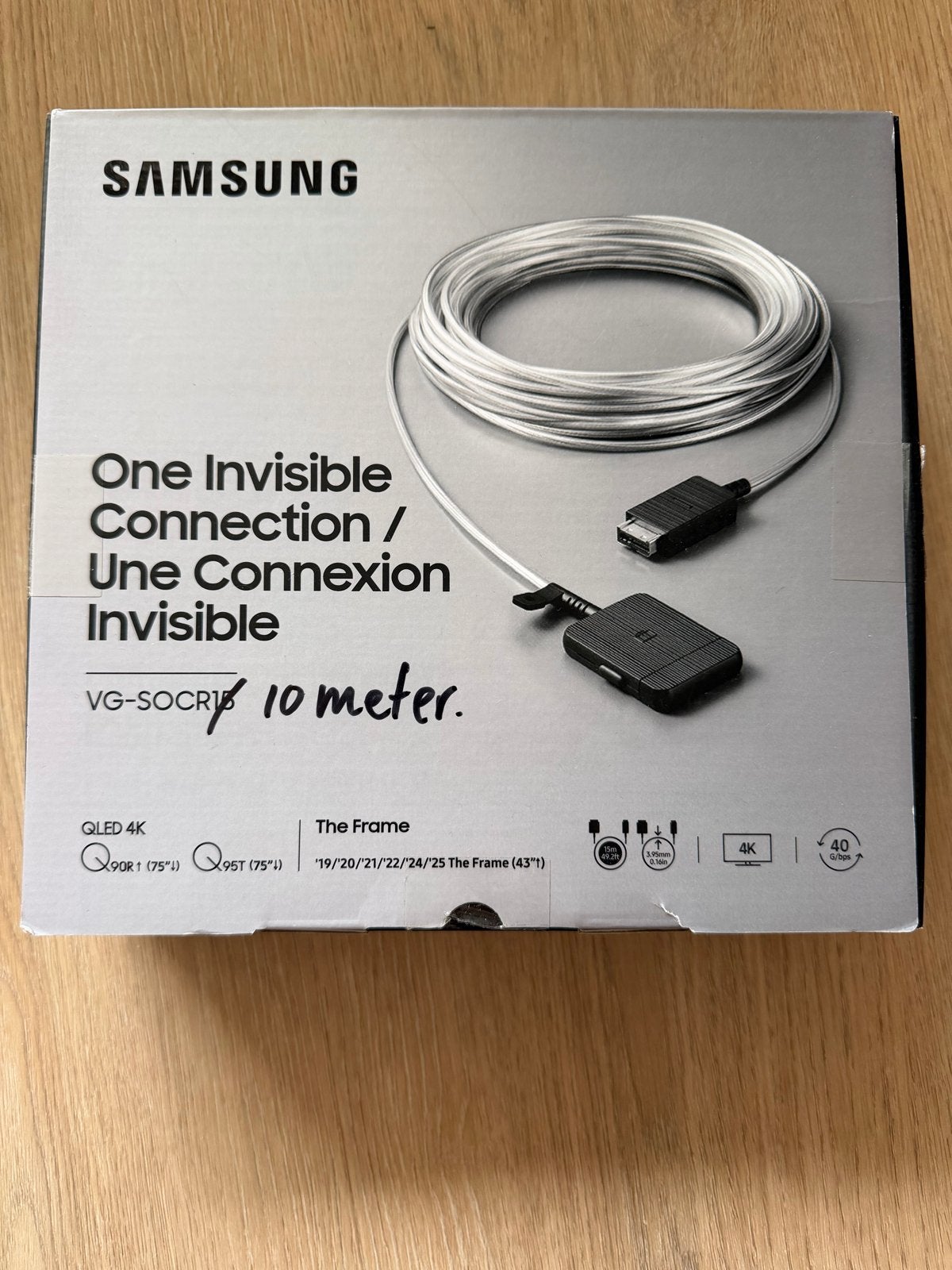 Samsung One Invisible Connection Kabel VG-SOCR10/XC 10m, Ophalen of Verzenden, Nieuw, 10 meter of meer