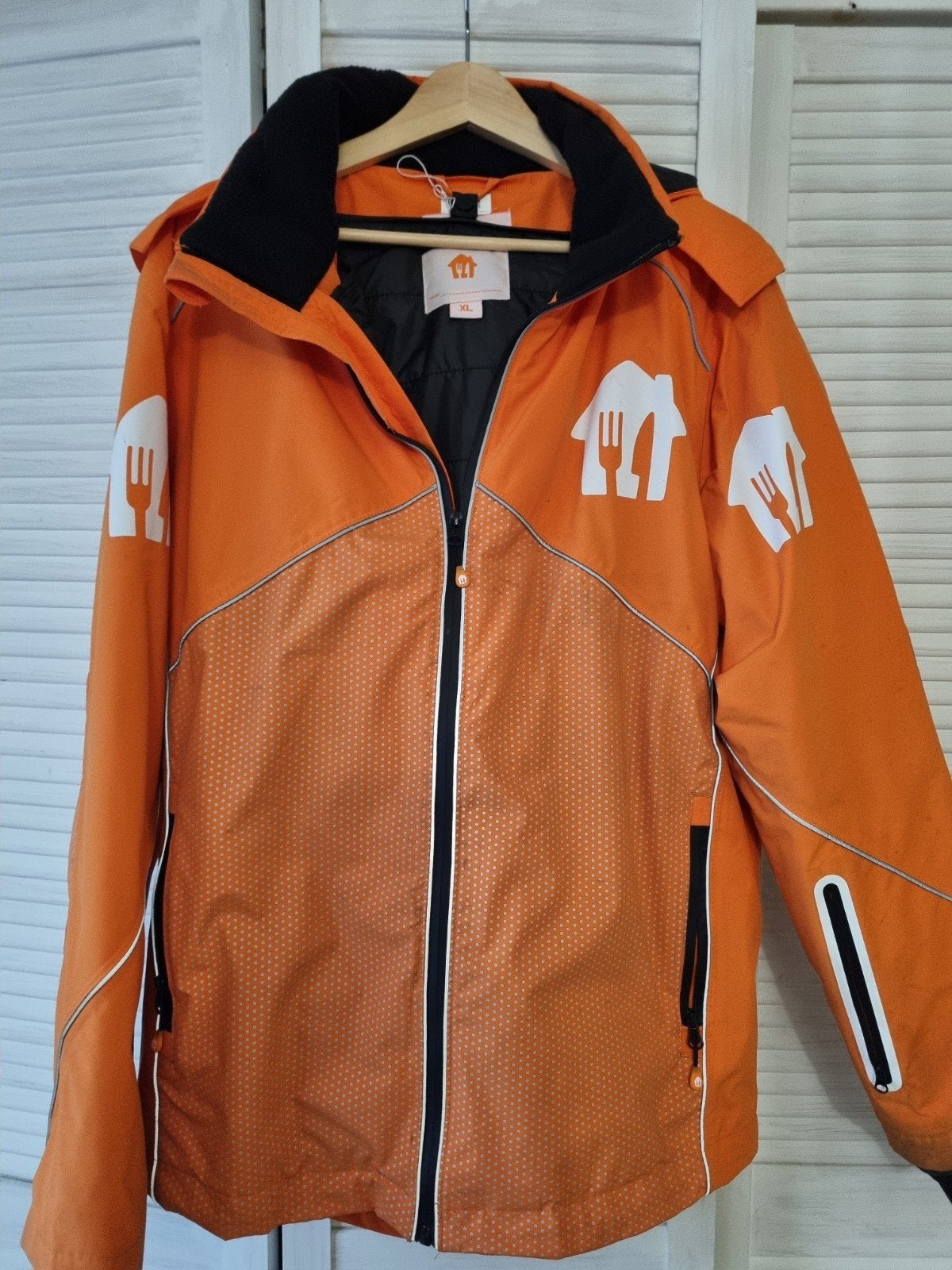 Thuisbezorgd jas - Oranje bezorgjas, Ophalen, Zo goed als nieuw, Oranje