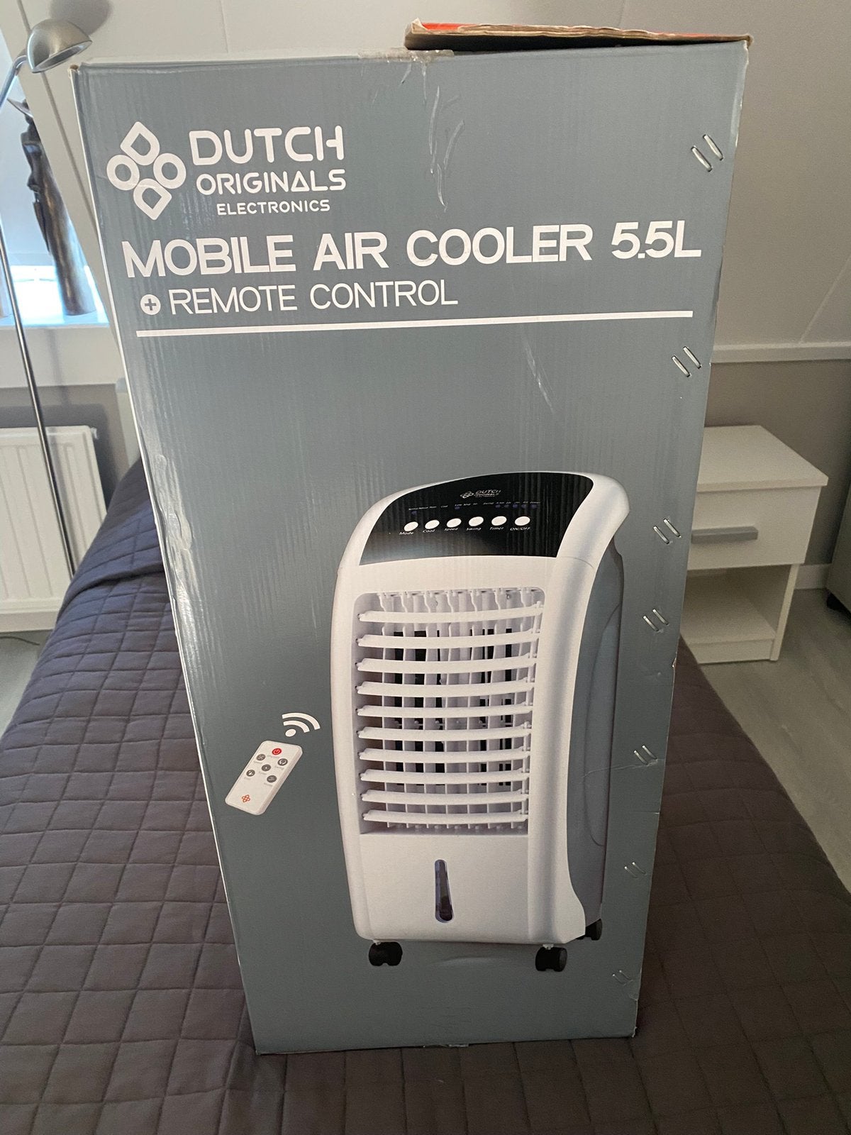 Mobiele air cooler incl afstandsbediening, Ophalen, Minder dan 60 m³, 3 snelheden of meer, Zo goed als nieuw