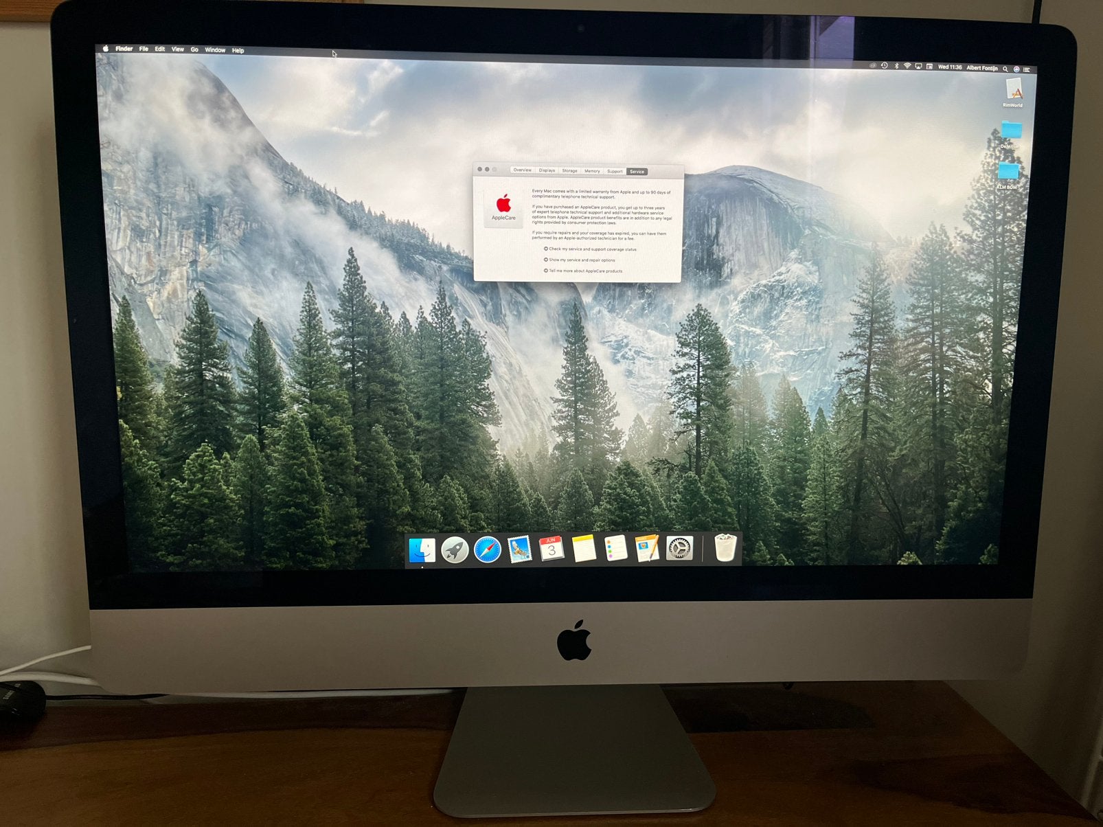 Imac 27 inch late 2013, Computers en Software, Apple Desktops, Zo goed als nieuw, iMac, HDD, 3 tot 4 Ghz, 32 GB, Ophalen