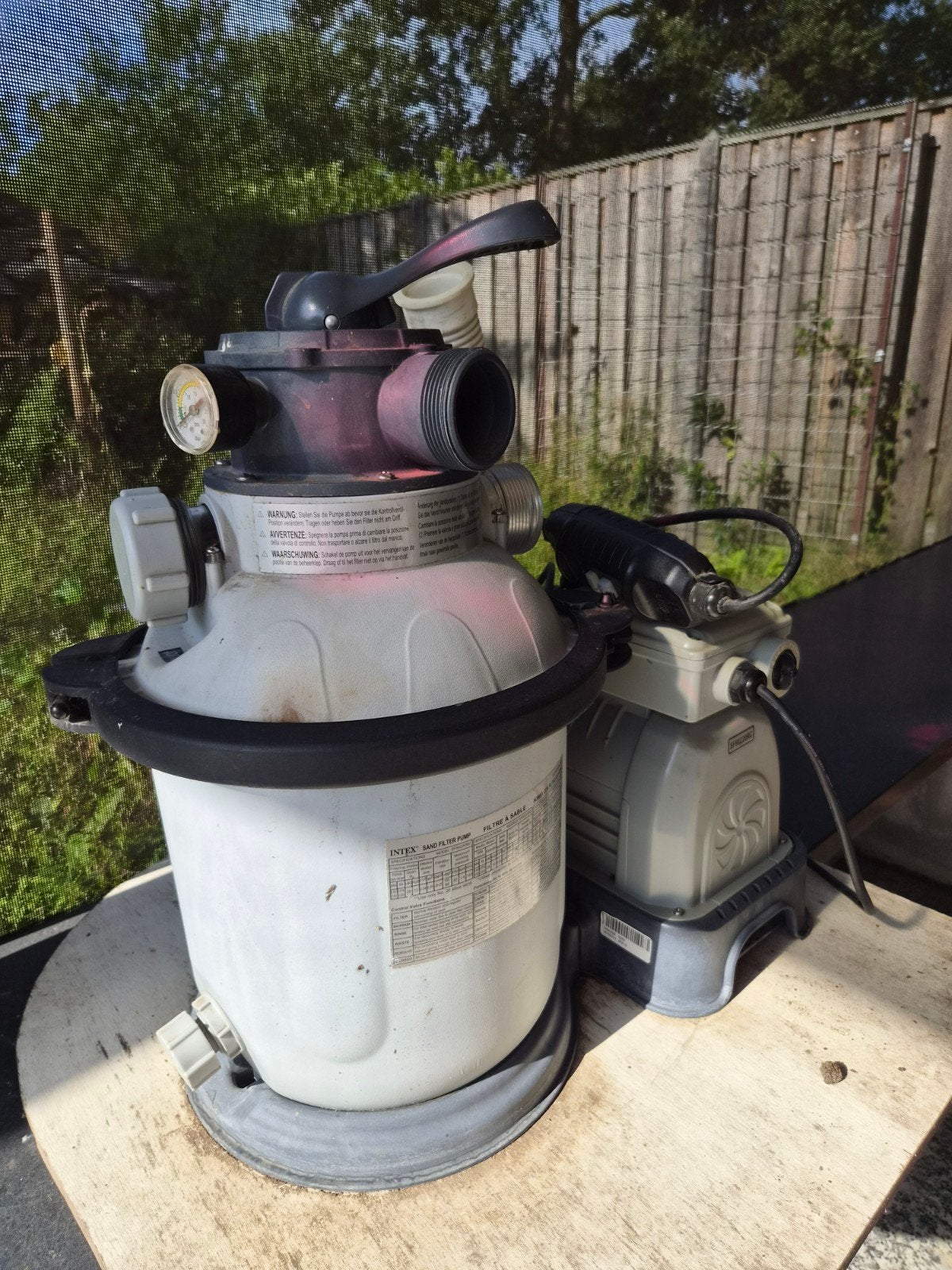 Intex zandfilterpomp voor zwembad, Tuin en Terras, Ophalen, Gebruikt, Zwembadpomp