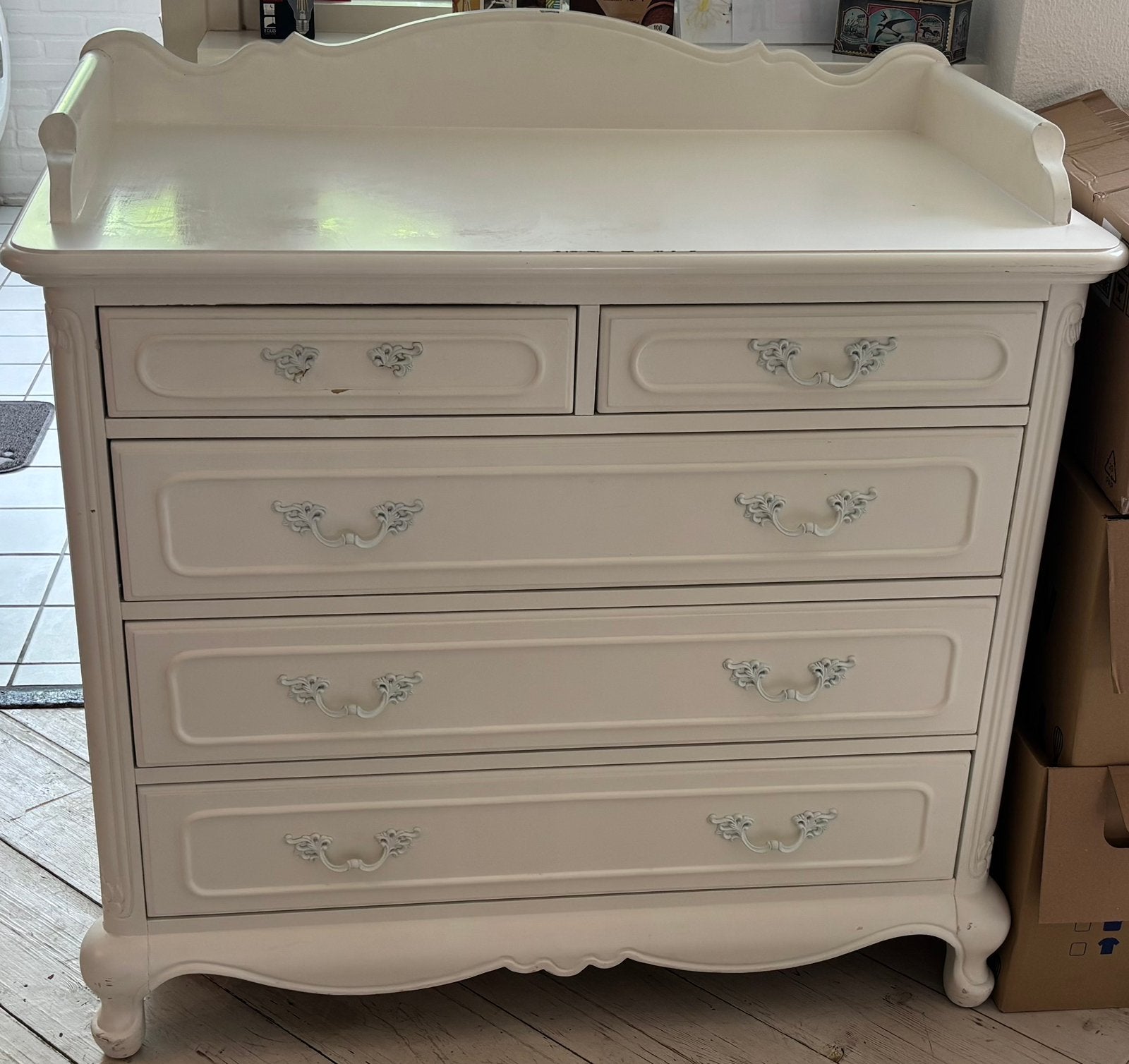 GRATIS commode, 100 tot 150 cm, Ophalen of Verzenden, Zo goed als nieuw, 3 of 4 laden