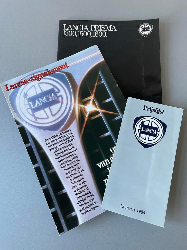 Lancia brochure en prijslijst - 15 maart 1984, Ophalen of Verzenden, Zo goed als nieuw, Overige merken